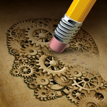 A student thinking about how memory works